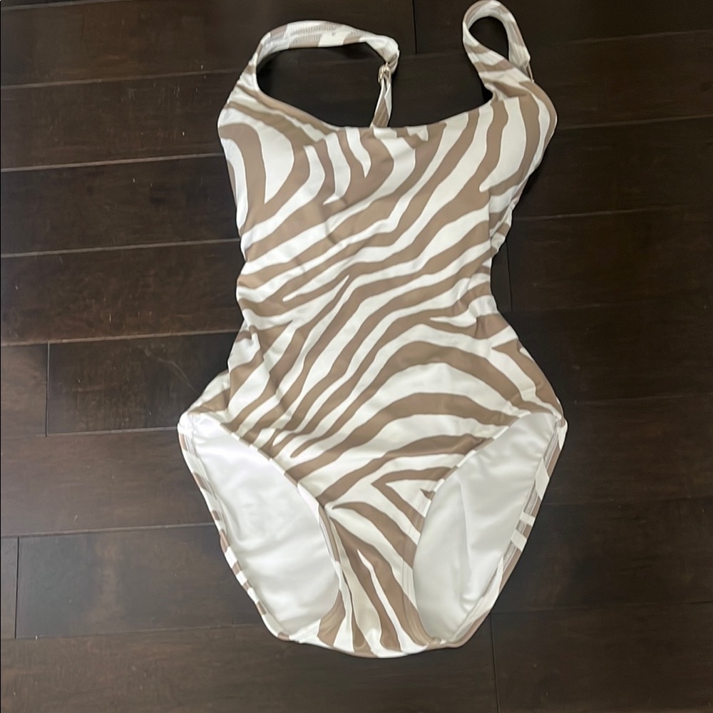 Zebra Print One-Piece Swimsuit